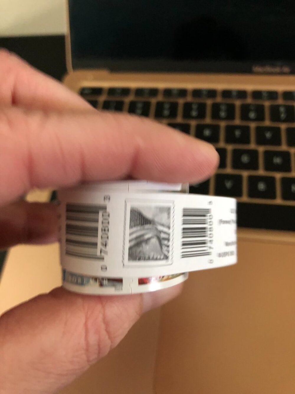 5 Rolls of 100, 500 Total Stamps, Never Expire, Holiday Card Season Is Coming - Picture 4 of 12